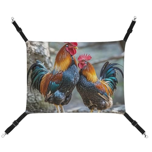 RTFGHJS Hängende Haustier-Hängematte für Käfig, weich, atmungsaktiv, Huhn unter dem Baum, Haustierkäfigbett mit Metallhaken, für kleine Haustiere, Schlafunterlage für Katzen, Hunde, Kaninchen, andere RTFGHJS Hängende Haustier-Hängematte für Käfig, weich, atmungsaktiv, Huhn unter dem Baum, Haustierkäfigbett mit Metallhaken, für kleine Haustiere, Schlafunterlage für Katzen, Hunde, Kaninchen, andere von RTFGHJS