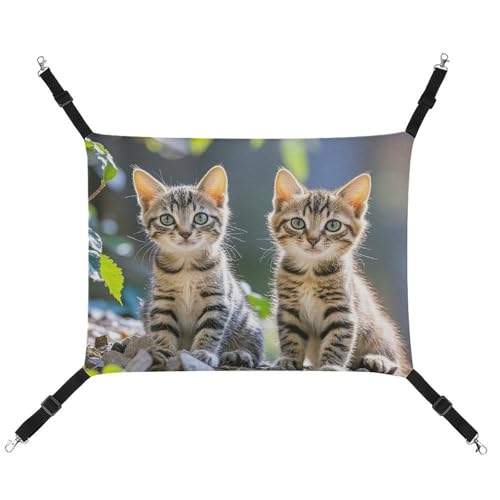 RTFGHJS Hängende Haustier-Hängematte für Käfig, weich, atmungsaktiv, Katzenkäfig, Bett mit Metallhaken, für kleine Haustiere, ruhende Schlafunterlage für Katzen, Hunde, Kaninchen, andere Kleintiere RTFGHJS Hängende Haustier-Hängematte für Käfig, weich, atmungsaktiv, Katzenkäfig, Bett mit Metallhaken, für kleine Haustiere, ruhende Schlafunterlage für Katzen, Hunde, Kaninchen, andere Kleintiere von RTFGHJS