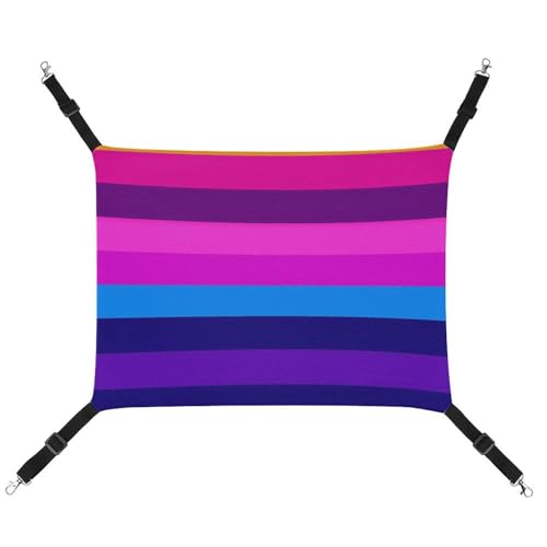 RTFGHJS Hängende Haustier-Hängematte für Käfig, weich, atmungsaktiv, Stolzflagge, lebendige Farben, Haustierkäfigbett mit Metallhaken, für kleine Haustiere, Schlafunterlage für Katzen, Hunde, RTFGHJS Hängende Haustier-Hängematte für Käfig, weich, atmungsaktiv, Stolzflagge, lebendige Farben, Haustierkäfigbett mit Metallhaken, für kleine Haustiere, Schlafunterlage für Katzen, Hunde, von RTFGHJS