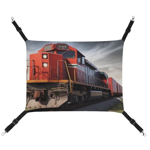 RTFGHJS Hängende Haustier-Hängematte für Käfig, weich, atmungsaktiv, Zug, Haustierkäfigbett mit Metallhaken, für kleine Haustiere, Schlafunterlage für Katzen, Hunde, Kaninchen, andere Kleintiere RTFGHJS Hängende Haustier-Hängematte für Käfig, weich, atmungsaktiv, Zug, Haustierkäfigbett mit Metallhaken, für kleine Haustiere, Schlafunterlage für Katzen, Hunde, Kaninchen, andere Kleintiere von RTFGHJS