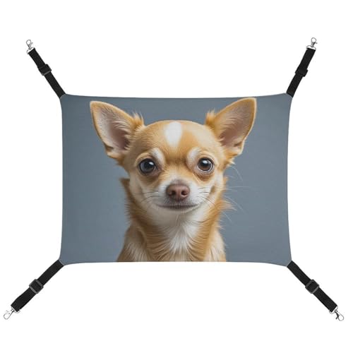 RTFGHJS Hängende Haustier-Hängematte für Käfig, weich, atmungsaktiv, niedlich, Chihuahua, Haustierkäfigbett mit Metallhaken, für kleine Haustiere, Schlafunterlage für Katzen, Hunde, Kaninchen, andere von RTFGHJS