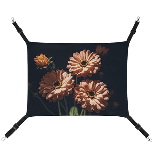 RTFGHJS Hängende Haustier-Hängematte für Käfig, weich, atmungsaktiv, schöne Retro-Blumen, Haustierkäfigbett mit Metallhaken, für kleine Haustiere, Schlafunterlage für Katzen, Hunde, Kaninchen, andere RTFGHJS Hängende Haustier-Hängematte für Käfig, weich, atmungsaktiv, schöne Retro-Blumen, Haustierkäfigbett mit Metallhaken, für kleine Haustiere, Schlafunterlage für Katzen, Hunde, Kaninchen, andere von RTFGHJS