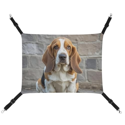 RTFGHJS Hängende Haustierhängematte für Katze, Katze, Hängematte für Käfig, weich, atmungsaktiv, für Basset Hound Haustierkäfig, Bett mit Metallhaken, für kleine Haustiere, Schlafunterlage für Katzen, von RTFGHJS