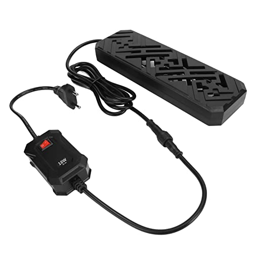 AMONIDA Aquarium UV-Licht Aquarium Reinigungslampe Doppelrohr UV-Bestrahlung mit Hoher Durchdringung Gleichmäßiges Licht Aquarium Quarzrohr (18W) von AMONIDA