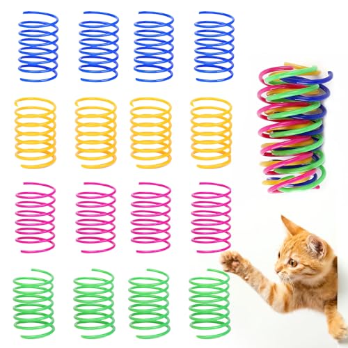 RTRTGS 16 Stück Cat Spring Spielzeug,Kunststoff Spiralfedern,Spirale Katzen Spielzeug,Spielzeug Spiralfedern,Neuheit Haustiere Spielzeug, Bunte Spiralfedern,Spring Spirale für Katze RTRTGS 16 Stück Cat Spring Spielzeug,Kunststoff Spiralfedern,Spirale Katzen Spielzeug,Spielzeug Spiralfedern,Neuheit Haustiere Spielzeug, Bunte Spiralfedern,Spring Spirale für Katze von RTRTGS