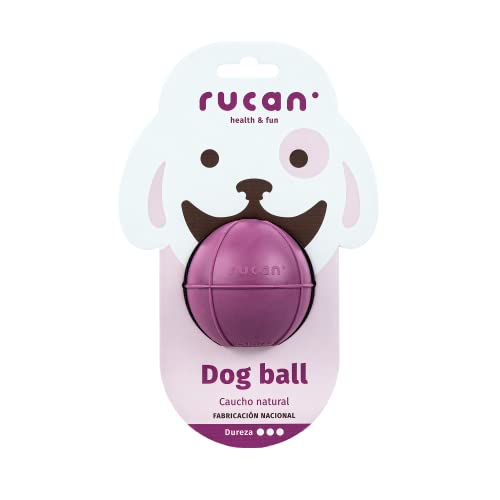 RUCAN - Dog Ball | Multifunktionsball für Hunde | Befüllbar und aromatisiert | Naturkautschuk | Interaktives und gesundes Spiel | Ideal für alle Größen und Rassen | (hohe Härte, große Größe) von RUCAN