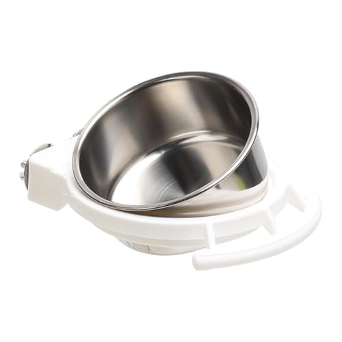 Haustier-Feeder, Edelstahl-Vogel-Feeder-Box, Papageien-Schüssel-Container, Papageien-Futter-Wasser-Futter-Zubehör Vogelkäfig-Zubehör von RUDFUZ