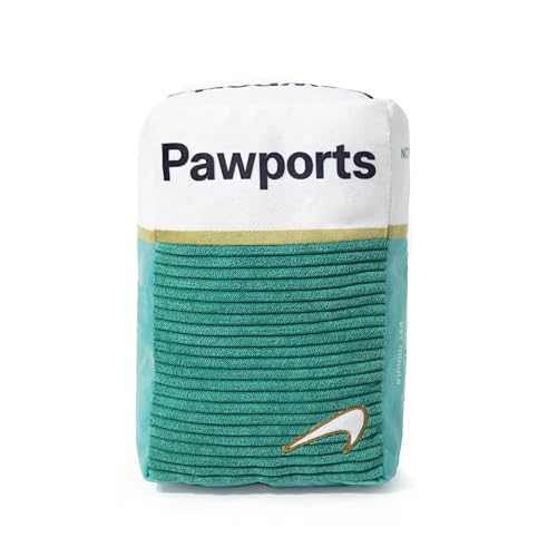 RUFF PUFF Lustiges Hundespielzeug, quietschendes Hundespielzeug, quietschendes und knisterndes Plüschspielzeug für Hunde, Welpenspielzeug (grün) von RUFF PUFF