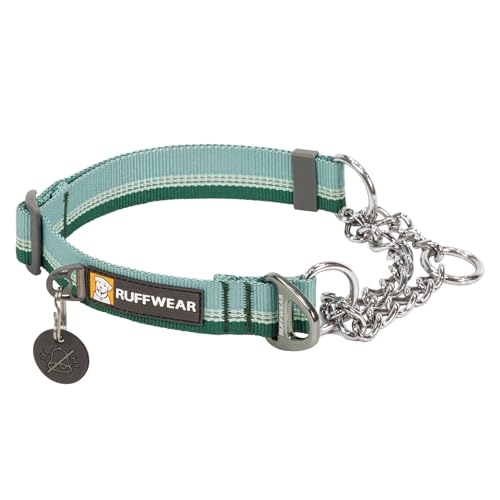 RUFFWEAR Chain Reaction Hundehalsband, verstellbar, kein Ziehen, Hundehalsband und Hundetrainingshalsband, Aluminium-D-Ring & begrenzter Schnur, reflektierendes Hundehalsband River Rock Green 14"-20" RUFFWEAR Chain Reaction Hundehalsband, verstellbar, kein Ziehen, Hundehalsband und Hundetrainingshalsband, Aluminium-D-Ring & begrenzter Schnur, reflektierendes Hundehalsband River Rock Green 14"-20" von RUFFWEAR