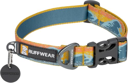 RUFFWEAR Crag Dog Collar, Small Dog Collar with Aluminium V-Ring, Adjustable Length Pet Dog Collar, Comfortable Soft Collar, Premium Animal Collar with Dog Lead Attachment Ring, 28-36cm, Rising Wave RUFFWEAR Crag Dog Collar, Small Dog Collar with Aluminium V-Ring, Adjustable Length Pet Dog Collar, Comfortable Soft Collar, Premium Animal Collar with Dog Lead Attachment Ring, 28-36cm, Rising Wave von RUFFWEAR