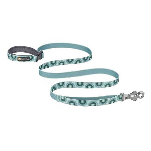 RUFFWEAR Crag Dog Lead, Everyday Dog Leash with Integrated Reflectivity, Comfortable Hand Held or Waist Worn, Lightweight & Portable, Pet Accessories for Walks, 1.8m Long, Grassy Oxbow von RUFFWEAR