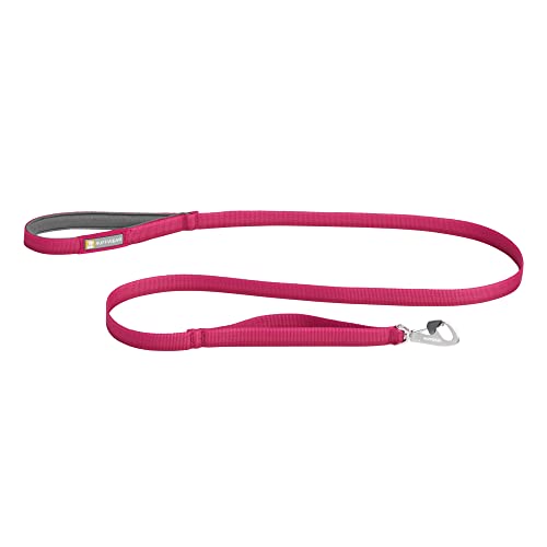 RUFFWEAR Front-Leine, leicht, 1,5 m, Starke Leine mit gepolstertem Griff und sicherem drehbarem Crux-Clip, kompaktes, flaches Tubelok-Gurtband, Hibiscus Pink (Einheitsgröße, für alle Rassen) von RUFFWEAR
