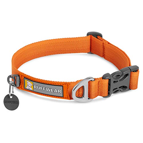RUFFWEAR Front Range Hundehalsband, Robustes Tubelok-Gewebe, Aluminium-Leinenbefestigung & Schnalle, Helles, Stilvolles & Langlebiges Halsband für den Alltag, Campfire Orange (Größe M, 36-51cm) RUFFWEAR Front Range Hundehalsband, Robustes Tubelok-Gewebe, Aluminium-Leinenbefestigung & Schnalle, Helles, Stilvolles & Langlebiges Halsband für den Alltag, Campfire Orange (Größe M, 36-51cm) von RUFFWEAR