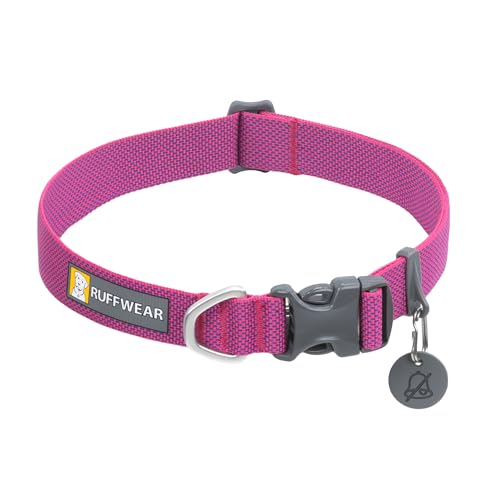 RUFFWEAR Hundehalsband Hi & Light, ultrastark und leicht, Starkes Tubelok-Gewebe, Aluminium-Leinenbefestigungsring und Schnalle, stilvolles Halsband, Alpenglow pink, 36-51cm RUFFWEAR Hundehalsband Hi & Light, ultrastark und leicht, Starkes Tubelok-Gewebe, Aluminium-Leinenbefestigungsring und Schnalle, stilvolles Halsband, Alpenglow pink, 36-51cm von RUFFWEAR