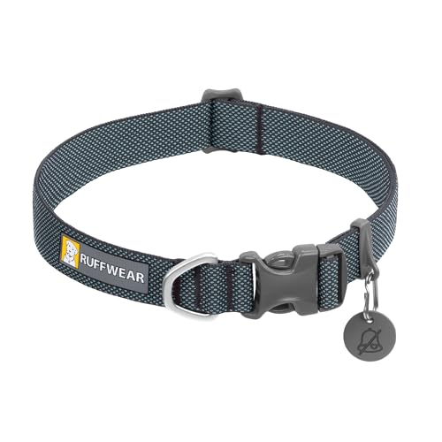 RUFFWEAR Hundehalsband Hi & Light, ultrastark und leicht, Starkes Tubelok-Gewebe, Aluminium-Leinenbefestigungsring und Schnalle, stilvolles Halsband, Basalt Grey, 36-51cm RUFFWEAR Hundehalsband Hi & Light, ultrastark und leicht, Starkes Tubelok-Gewebe, Aluminium-Leinenbefestigungsring und Schnalle, stilvolles Halsband, Basalt Grey, 36-51cm von RUFFWEAR
