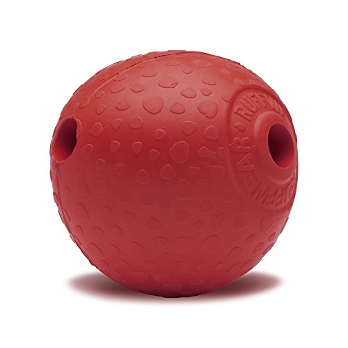 RUFFWEAR Kaufestes Hundespielzeug aus Gummi, Futter und Leckerli Aufbewahrung, One Size, Rot (Sockeye Red), Huckama von RUFFWEAR