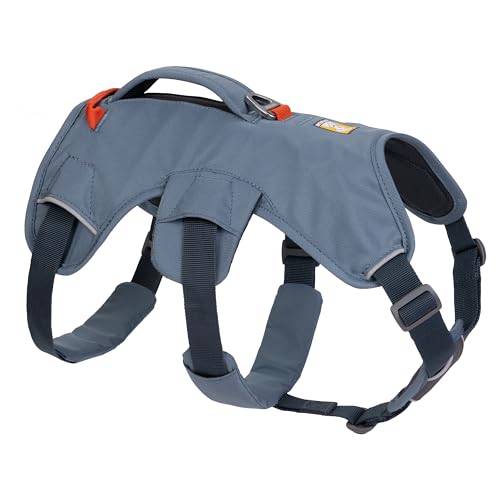 RUFFWEAR Mehrzweck-Hundegeschirr mit Griff, Web Master, verstellbares, Geschirr, 2 Leinenbefestigungen, für den täglichen Gebrauch, Slate Blue, S RUFFWEAR Mehrzweck-Hundegeschirr mit Griff, Web Master, verstellbares, Geschirr, 2 Leinenbefestigungen, für den täglichen Gebrauch, Slate Blue, S von RUFFWEAR