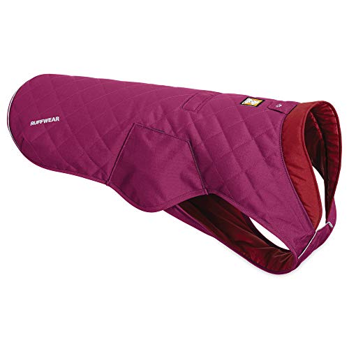 RUFFWEAR Stumptown Jacket, Warmer und Abriebfester Hundemantel für Klare Kalte Tage, Larkspur Purple, Large von RUFFWEAR