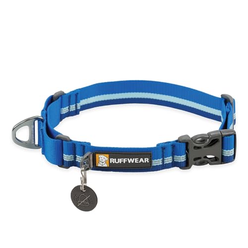 RUFFWEAR Web Reaction Hundehalsband, verstellbares Martingal-Halsband mit Aluminium-V-Ring und seitlicher Öffnung, bequemer Stoff, reflektierendes mit Schlauchlock-Gurtband Blue Pool 11"-14" RUFFWEAR Web Reaction Hundehalsband, verstellbares Martingal-Halsband mit Aluminium-V-Ring und seitlicher Öffnung, bequemer Stoff, reflektierendes mit Schlauchlock-Gurtband Blue Pool 11"-14" von RUFFWEAR