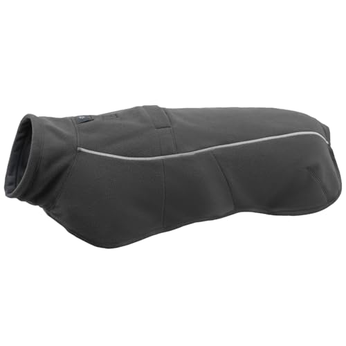 Ruffwear, Climate Changer Hunde-Fleeceweste, leicht, warm, Wintermantel für Hunde mit verstellbarer Passform, Schnellverschluss-Schnallen, reflektierender Rand und Geschirr-Kompatibilität, Basaltgrau von RUFFWEAR