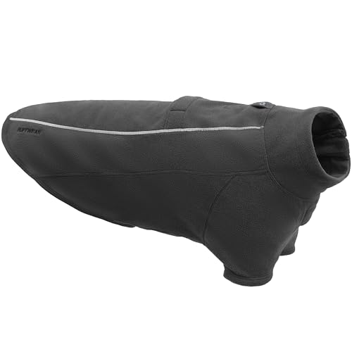 Ruffwear, Climate Changer Schnell trocknende atmungsaktive Fleecejacke für Hunde, Basaltgrau, Größe S von RUFFWEAR