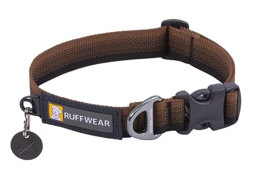 Ruffwear Front Range-Halsband, Hundehalsband mit V-Ring, längenverstellbares Haustier-Hundehalsband, bequemer weicher Stoff, Haustierhalsband mit Hundeleinen-Befestigungsring, Moonlight Fade 20"-26" von RUFFWEAR