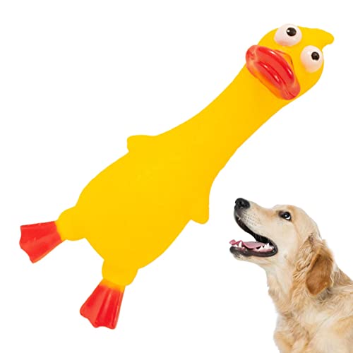 RUFTUP Pet Beißspielzeug - Hund Tier Spielzeug - Vinyl Hund Beißring Tierpuppe Schaf Ente Kühe Sound Spielzeug für Unterhaltung und interaktives Spielen von RUFTUP