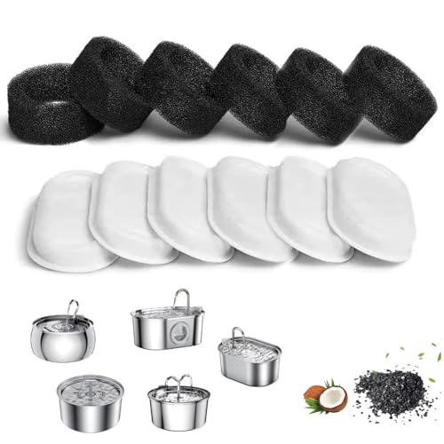 6 Paar Filter für Katzentrinkbrunnen, Katzentrinkbrunnenfilter, Katzenfilter für Trinkbrunnen, Katzenwasserfilter für Petlibro-Trinkbrunnen 6 Paar Filter für Katzentrinkbrunnen, Katzentrinkbrunnenfilter, Katzenfilter für Trinkbrunnen, Katzenwasserfilter für Petlibro-Trinkbrunnen von RUGBOL