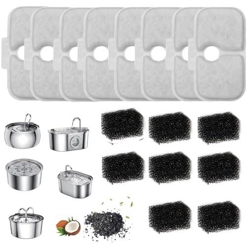 8 Paar Filter für Katzentrinkbrunnen, Katzentrinkbrunnenfilter, Katzenfilter für Trinkbrunnen, Katzenwasserfilter für Petlibro-Trinkbrunnen 8 Paar Filter für Katzentrinkbrunnen, Katzentrinkbrunnenfilter, Katzenfilter für Trinkbrunnen, Katzenwasserfilter für Petlibro-Trinkbrunnen von RUGBOL