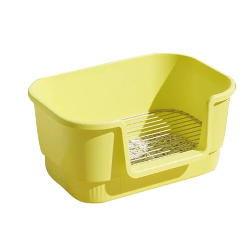 Hundetoilette, Quadratische Trainingstoilette, Hundetoilette Aus Netzgewebe mit Erhöhten Seiten, Welpentoilette für Den Innenbereich, für Balkon, Wohnung, Langlebig und Haustiersicher(Yellow,48.5cm) Hundetoilette, Quadratische Trainingstoilette, Hundetoilette Aus Netzgewebe mit Erhöhten Seiten, Welpentoilette für Den Innenbereich, für Balkon, Wohnung, Langlebig und Haustiersicher(Yellow,48.5cm) von RUHGKV