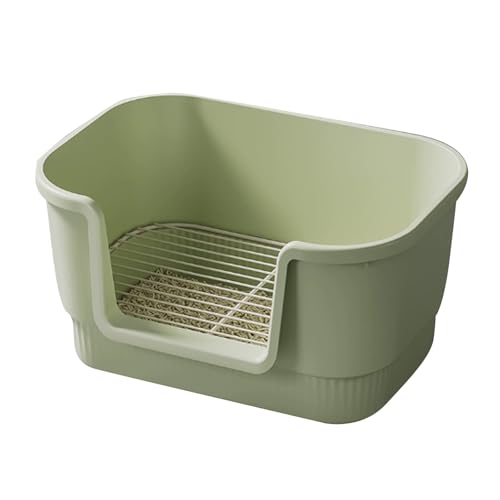 Hundetoilette mit Hohen Wänden, Katzentoilette Aus Netzgewebe, Trainingstoilette mit Abnehmbarem Gitter, Indoor Toilette für Kleine und Mittelgroße Hunde(Green) von RUHGKV