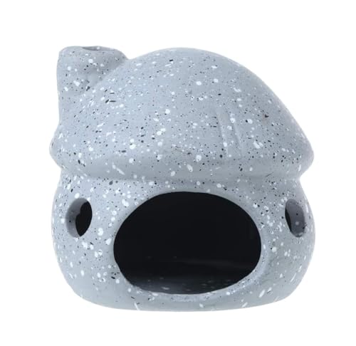 RUIAN Aquarium-Dekoration, Keramik, Pilzhaus, Ornament, Aquarium, Landschaftsdekoration, Töpferei, Höhle, Lebensraum, Hütte, kleine Garnelen für Goldfische zum Ausruhen, Rassenversteck, Grau RUIAN Aquarium-Dekoration, Keramik, Pilzhaus, Ornament, Aquarium, Landschaftsdekoration, Töpferei, Höhle, Lebensraum, Hütte, kleine Garnelen für Goldfische zum Ausruhen, Rassenversteck, Grau von RUIAN