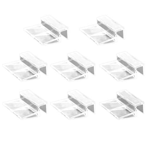 RUIAN Aquarium-Glasabdeckungs-Clip, 8 Stück, Acryl-Stütz-Halter für Aquarien, Deckel-Clips, transparent, Universal-Deckel-Clips, 10 mm RUIAN Aquarium-Glasabdeckungs-Clip, 8 Stück, Acryl-Stütz-Halter für Aquarien, Deckel-Clips, transparent, Universal-Deckel-Clips, 10 mm von RUIAN