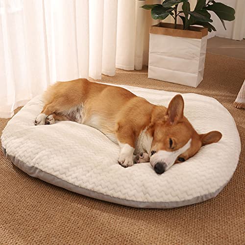 Beruhigendes Hundebett, Katzenbett, Donut, Hundebetten, groß, waschbar, orthopädisches Hundebett, waschbar, warmes Hundebett, rutschfeste Welpenmatte Beruhigendes Hundebett, Katzenbett, Donut, Hundebetten, groß, waschbar, orthopädisches Hundebett, waschbar, warmes Hundebett, rutschfeste Welpenmatte von RUIBEI