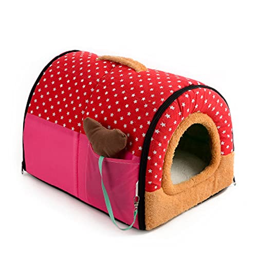 Hundebett für Katzen, Welpen, Kätzchen, weich, gemütlich, beruhigend, tragbar, für Hunde und Katzen, Schlafnest, Anti-Angst, Katzen, Hundehöhle, waschbar, rutschfest Hundebett für Katzen, Welpen, Kätzchen, weich, gemütlich, beruhigend, tragbar, für Hunde und Katzen, Schlafnest, Anti-Angst, Katzen, Hundehöhle, waschbar, rutschfest von RUIBEI