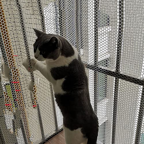 RUIBEI Nylon Katzenschutznetz Transparentes Balkonnetz für Ihre Katzen, Haustiere Schutz Sicherheitszaun Netz, Balkon Transparent Sicherheitsnetz für Katzen Kätzchen Anti-Fall von RUIBEI