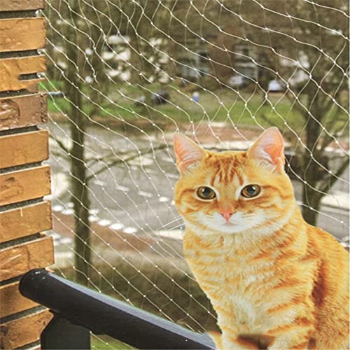 RUIBEI Pet Mesh,Cat Safety Net for Balcony & Window Transparent Protective Net for cats,Pet Protective Netting Fall-proof Stairs Mesh Fence White for Dog Puppy Window von RUIBEI