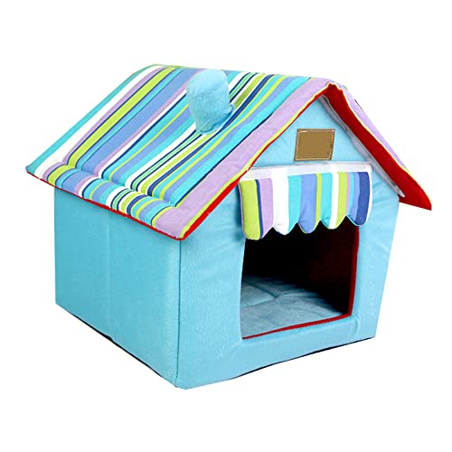 Weiches, kleines Haustierbett, waschbar, für den Innenbereich, für Katzen, Welpen, beruhigendes Bett, weich, warm, Katzenbetten, Schlafnest, tragbar, für Kätzchen, Welpen, Haustierhöhle Weiches, kleines Haustierbett, waschbar, für den Innenbereich, für Katzen, Welpen, beruhigendes Bett, weich, warm, Katzenbetten, Schlafnest, tragbar, für Kätzchen, Welpen, Haustierhöhle von RUIBEI