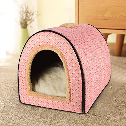 Weiches Hunde- und Katzenbett Tragbares Haustierbett Haus mit Kissen, rutschfest waschbar Katzenhundehöhle Bett 2 in 1 Haustier Schlafnest Abnehmbar Hunde Katzen Zelt Weiches Hunde- und Katzenbett Tragbares Haustierbett Haus mit Kissen, rutschfest waschbar Katzenhundehöhle Bett 2 in 1 Haustier Schlafnest Abnehmbar Hunde Katzen Zelt von RUIBEI
