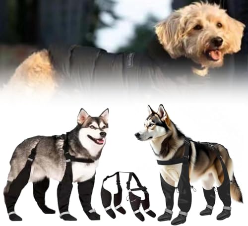 RUIRUIMING Regenschutzschuhe, wasserdicht, verstellbar, mit Hosenträgern, rutschfeste Schuhe, reflektierende Hundestiefel und Pfotenschutz für mittelgroße und große D-Wanderungen, regnerische und RUIRUIMING Regenschutzschuhe, wasserdicht, verstellbar, mit Hosenträgern, rutschfeste Schuhe, reflektierende Hundestiefel und Pfotenschutz für mittelgroße und große D-Wanderungen, regnerische und von RUIRUIMING
