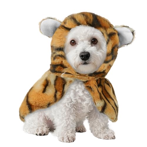 Hundeumhang, Hundemantel, winterwarmer Hundeschal für kleine Hunde, weiches Korallenfleecematerial, superweicher und Warmer Schal und Mantel von RUIXIA