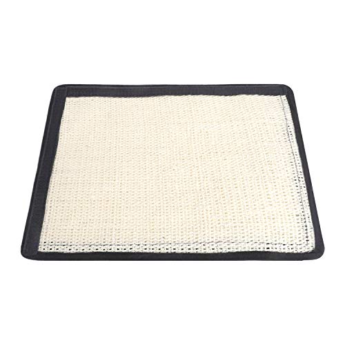 Katze Kratzmatte Katzenteppich Sisal-Matte Anti-Rutsch Langlebige Klettverschluss Krallenpflege Kratzbrett Kratzschutz, geeignet für Tisch, Sofa, Couch, Stuhl, Möbelbeinen Schutzer von RUIXIA