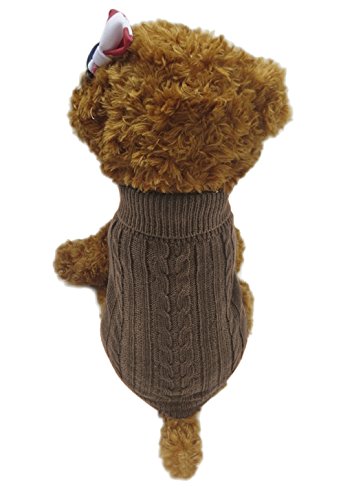 RUIXIB Haustierkleidung, Warm Strickwolle Herbst Winterpullover Haustier Hund Katze Modischer Twist-Muster Hundepullover für kleine mittelgroße und große Hunde XS S M L RUIXIB Haustierkleidung, Warm Strickwolle Herbst Winterpullover Haustier Hund Katze Modischer Twist-Muster Hundepullover für kleine mittelgroße und große Hunde XS S M L von RUIXIB