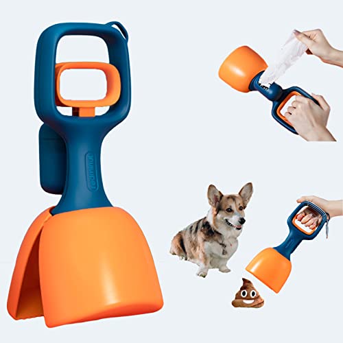 RUJOI Hundekocher-Scooper für große und kleine Hunde, Hochleistungs-super tragbarer Kackenabfall, hochfestes Material mit Beutelspender, einfache Abholaufnahmen inklusive von RUJOI