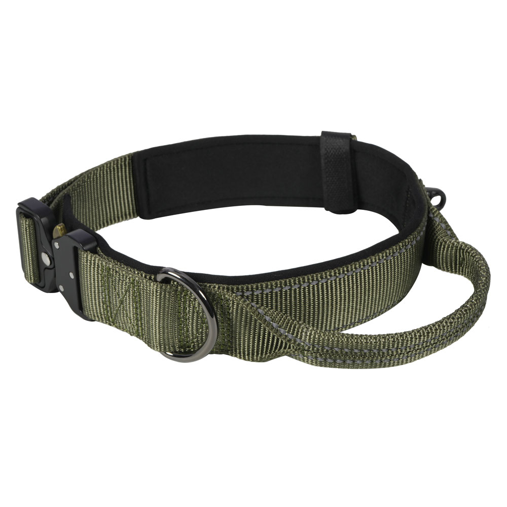 Rukka® Mission Halsband, oliv - Größe L: 54 - 61 cm Halsumfang, 45 mm breit von RUKKA