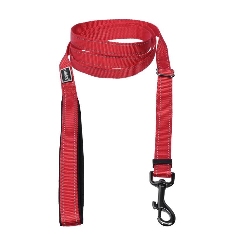 Rukka Bliss Leine, rot - Größe S: 120 - 200 cm lang, 10 mm breit von RUKKA