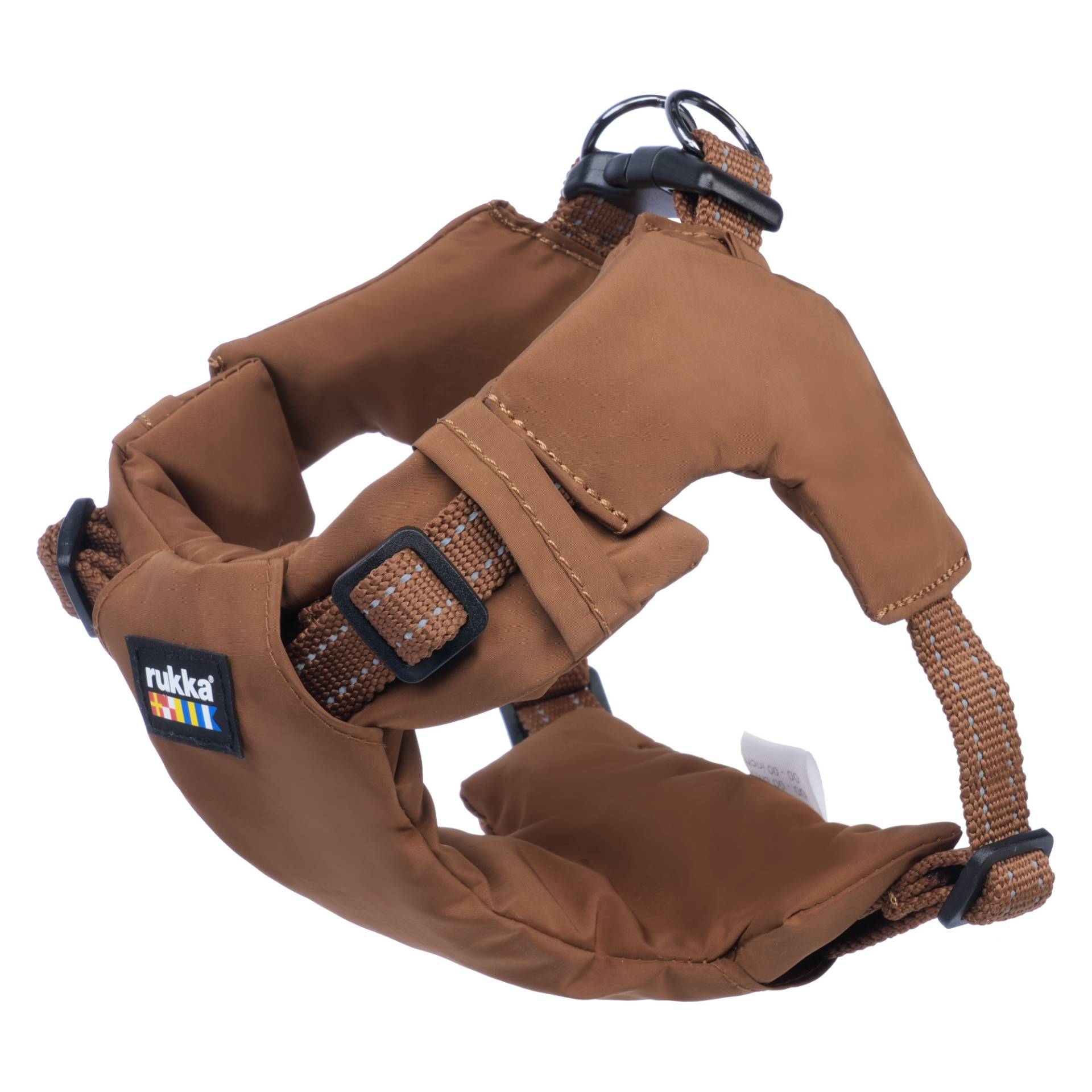 Rukka Hundegeschirr Puff Mini - Größe XS: 30 - 40 cm Brustumfang, cognac von RUKKA
