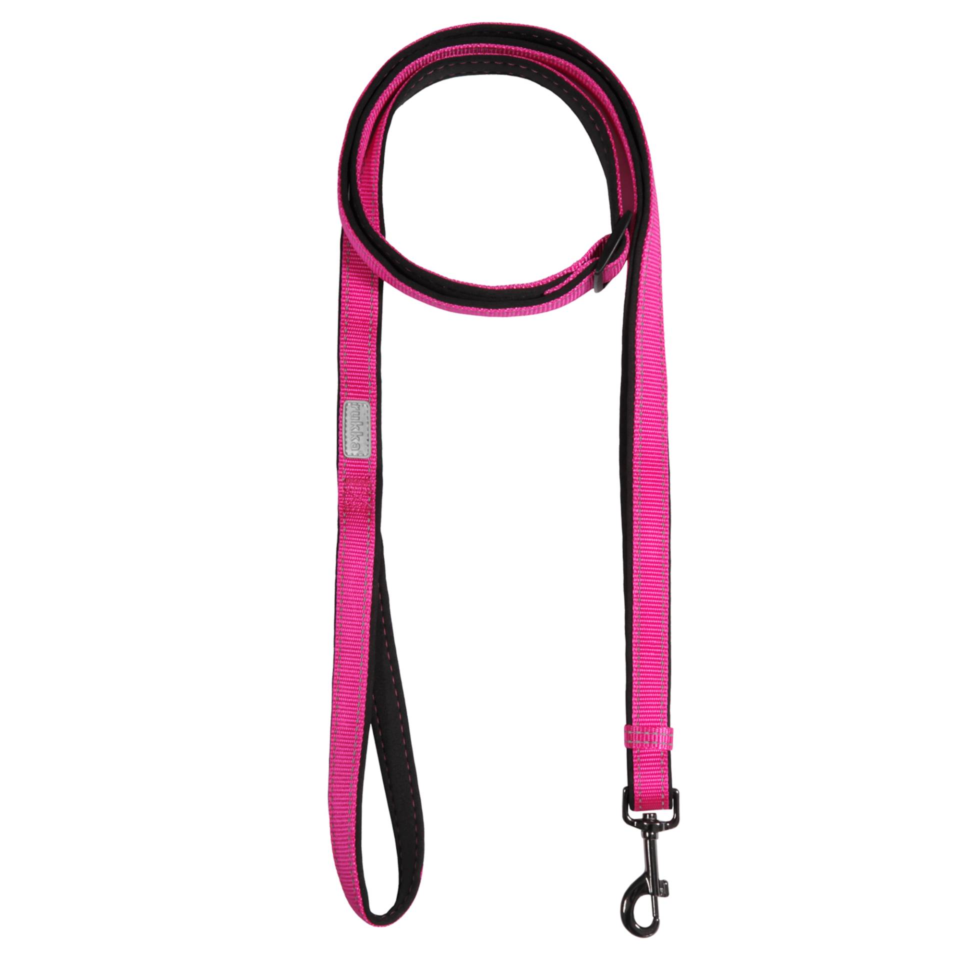 Rukka Solid Leine, fuchsia - Größe S: 120 - 200 cm lang, 15 mm breit von RUKKA
