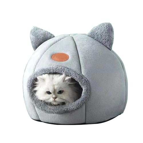 Haustierbett Warm Einfach Zu Verwenden Faltbare Bett Für Kleines Haustier Innen Katzen Bett, GemüTlich Katzenkorb,XL von RUNCH