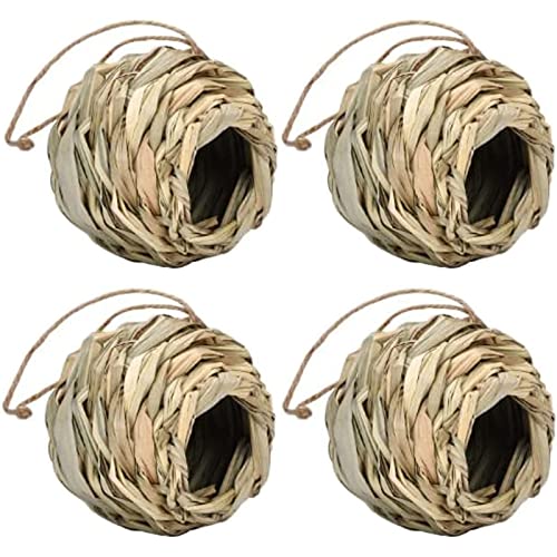 Kolibri-Nesthaus – 1/2/3/4-teilige hängende Vogelhütte aus Naturgras for den Außenbereich – handgewebtes Kolibri-Nest-Design for Vogelliebhaber – kugelförmige Kolibri-Häuser for draußen for Nisten for Kolibri-Nesthaus – 1/2/3/4-teilige hängende Vogelhütte aus Naturgras for den Außenbereich – handgewebtes Kolibri-Nest-Design for Vogelliebhaber – kugelförmige Kolibri-Häuser for draußen for Nisten for von RUNSIBA